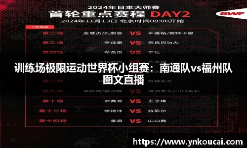 训练场极限运动世界杯小组赛：南通队vs福州队图文直播